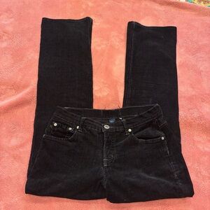 black corduroy pants
